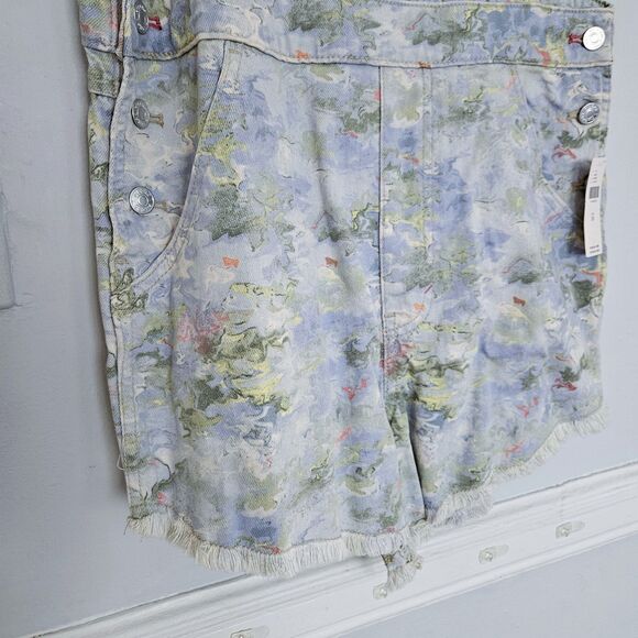 NWT Anthropologie Pilcro Cut-Off Short Overalls | 30 - Picture 5 of 6